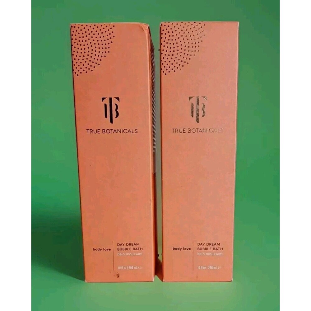 True Botanicals Body love Day Dream  10 fl oz Bubble Bath  NWB 2 Bottles
